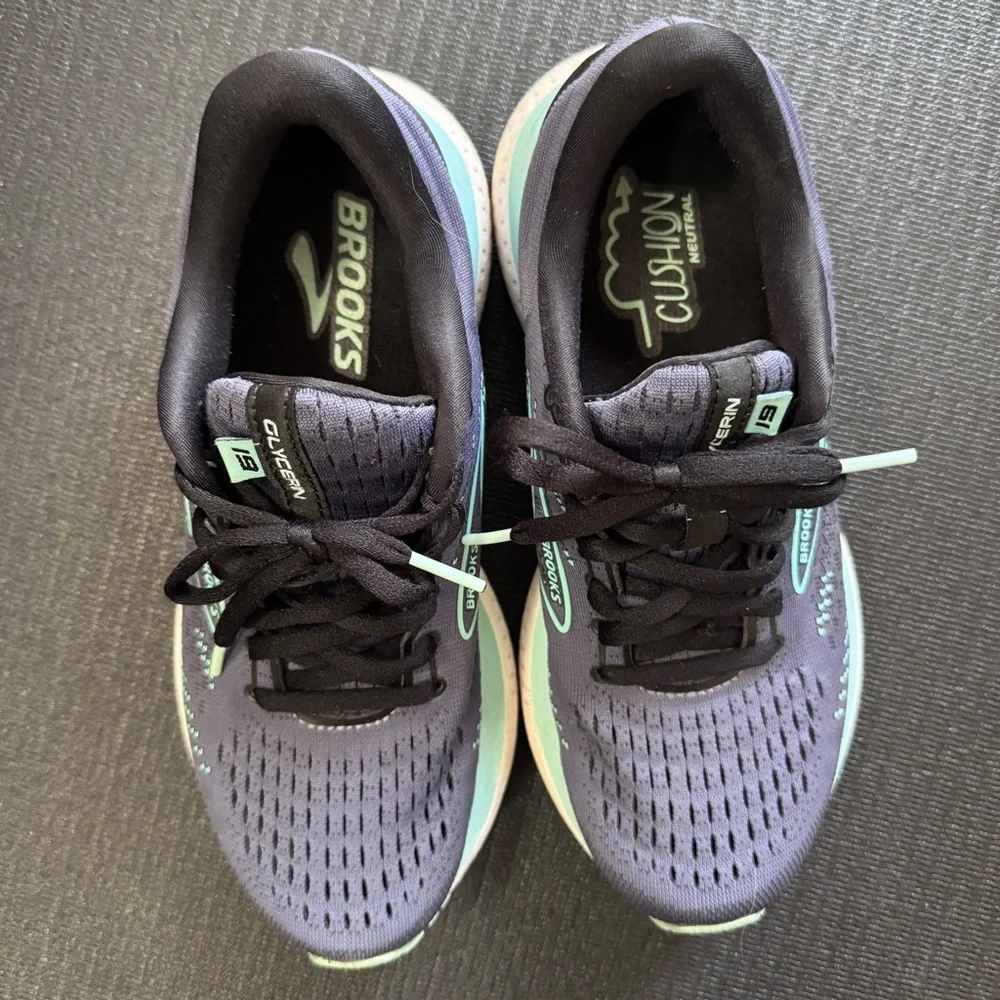 ⚡️$ Brooks Glycerin 19 Blue Women Running Shoes US 7.5 Style 1203431B473